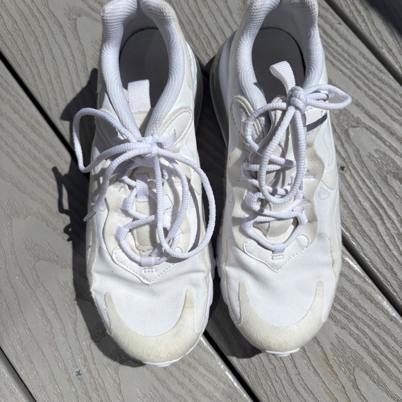 Nike Air Max 270 React Running Shoes Ivory BQ0103-100 Size 5Y Women's Size 6 - Picture 5 of 10